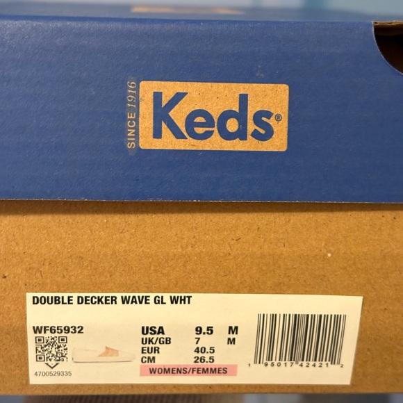 Keds Women's White Glitter Wave Slip-On Sneakers - Picture 5 of 5